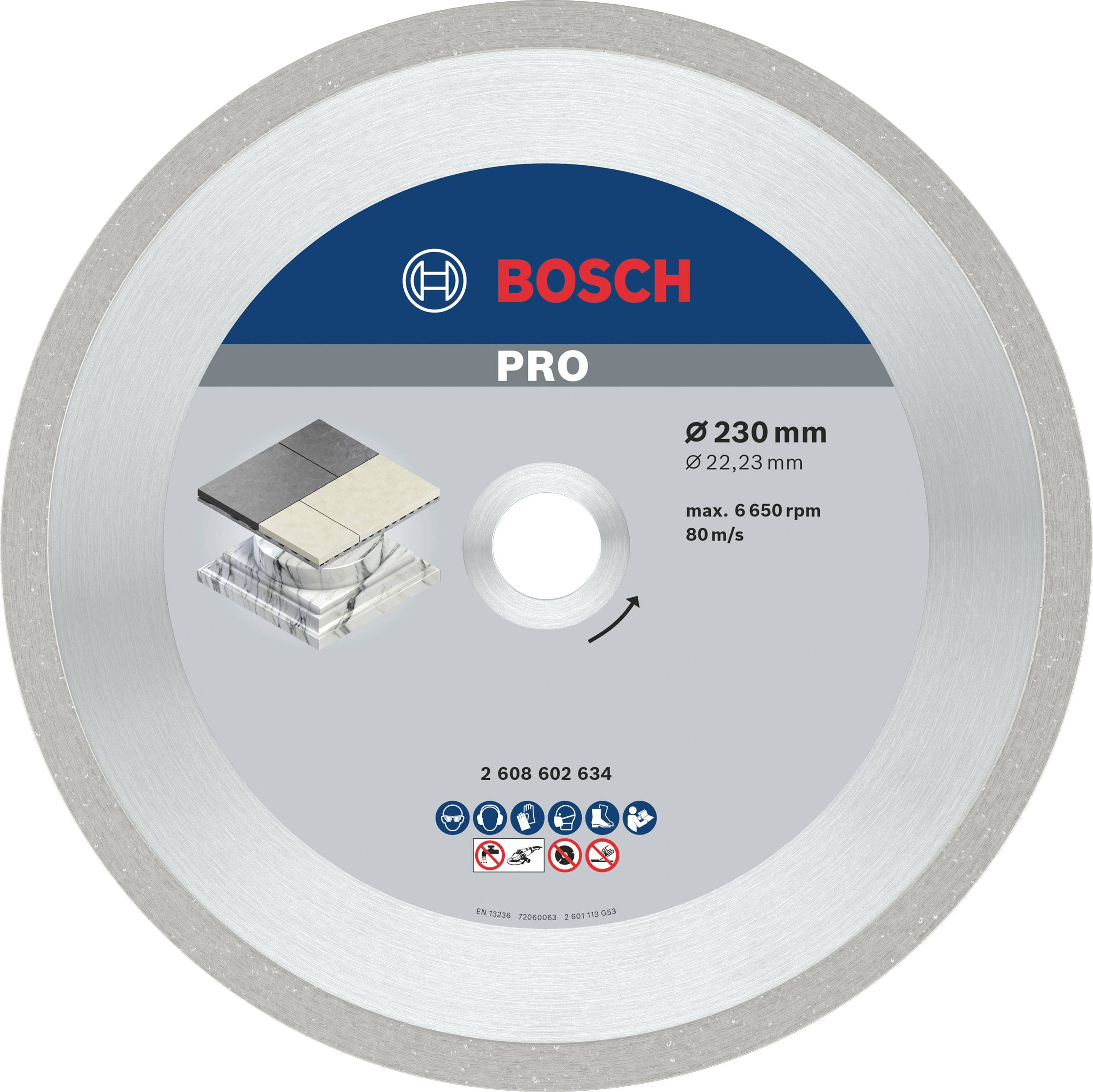 Bosch Accessories 2608602634 Diamanttrennscheibe Durchmesser 230 mm 1 St.