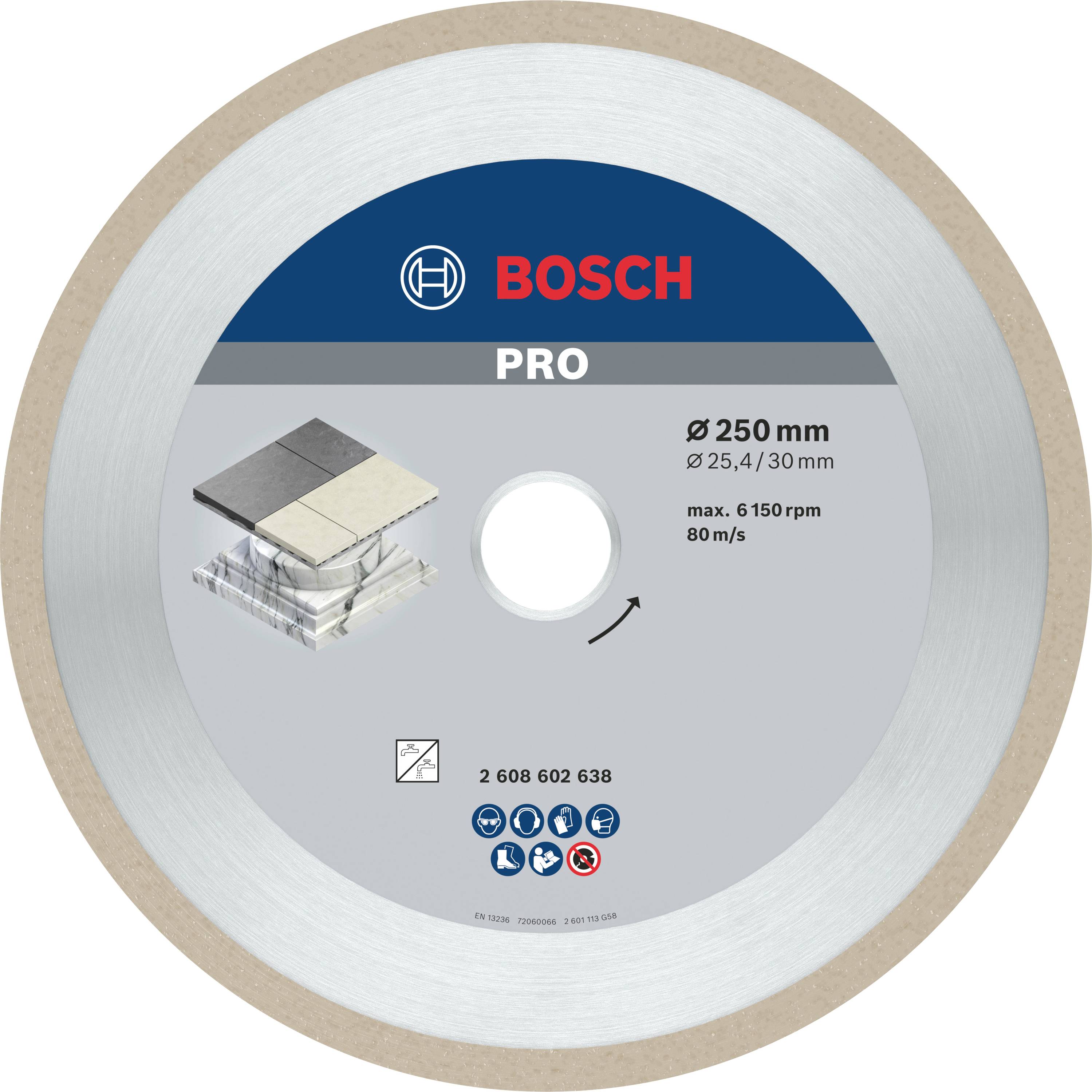 Bosch Accessories 2608602638 Diamanttrennscheibe 1St.