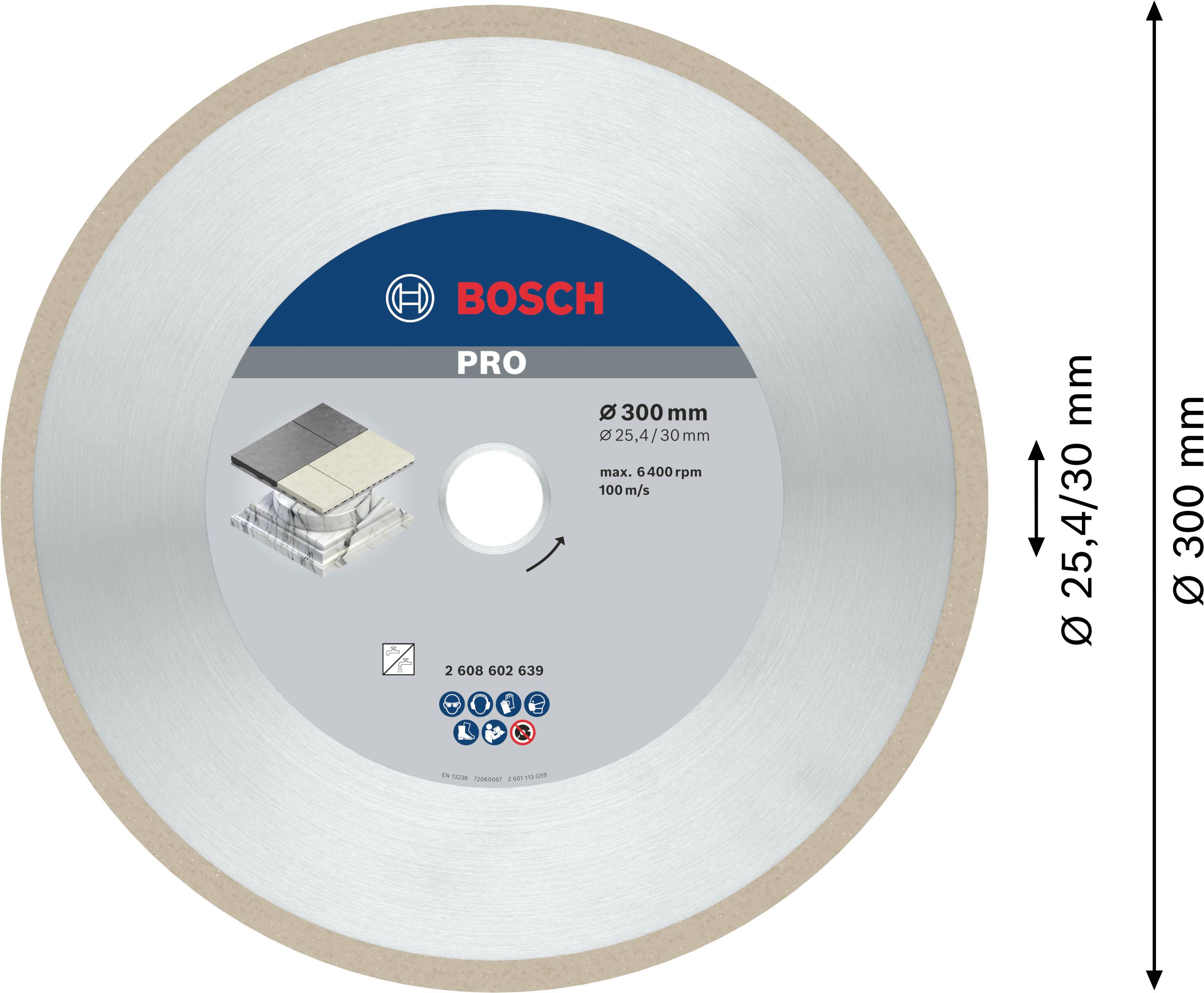 Bosch Accessories 2608602639 Diamanttrennscheibe 1St.