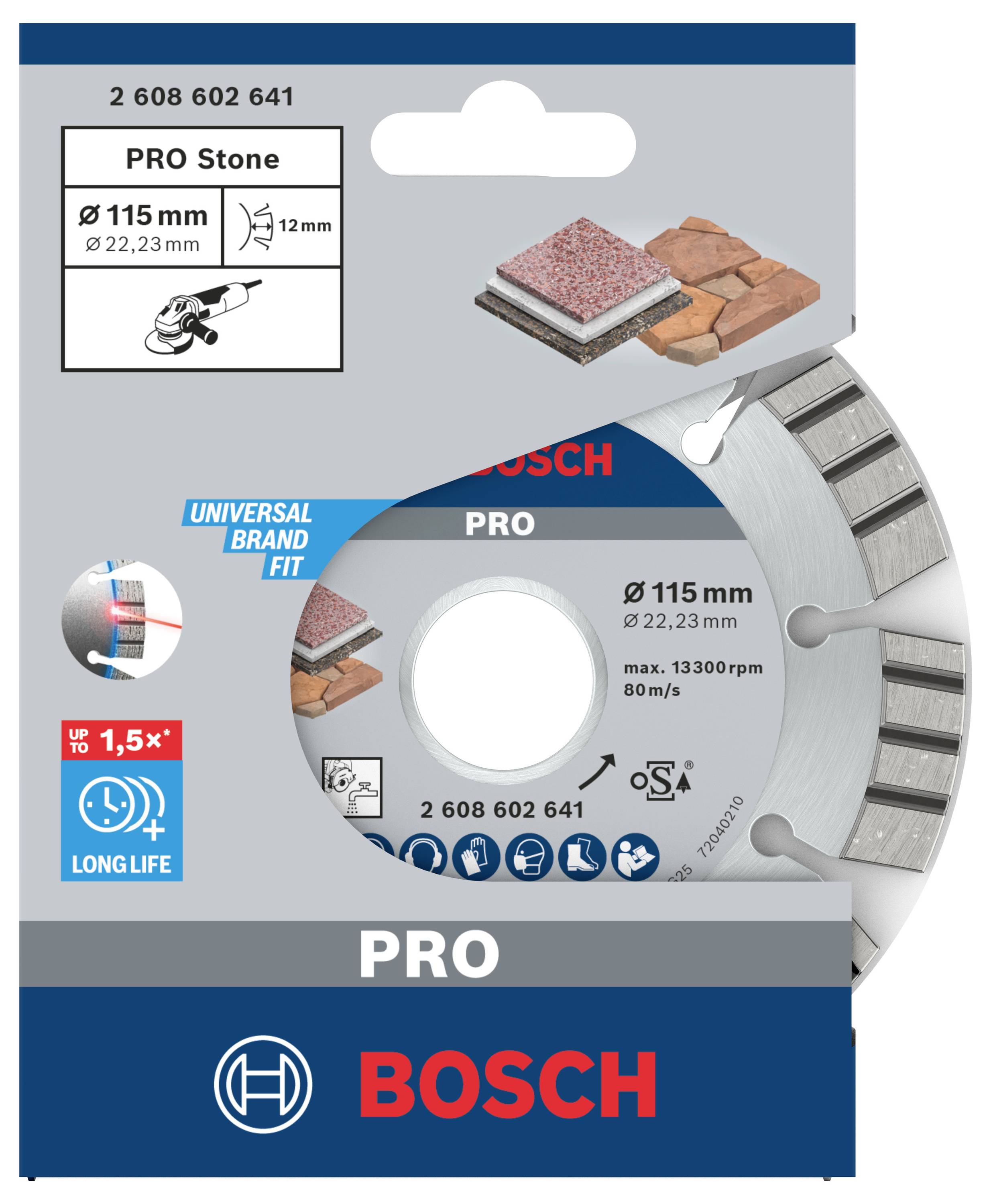 Bosch Accessories 2608602641 Diamanttrennscheibe Durchmesser 115 mm 1 St.