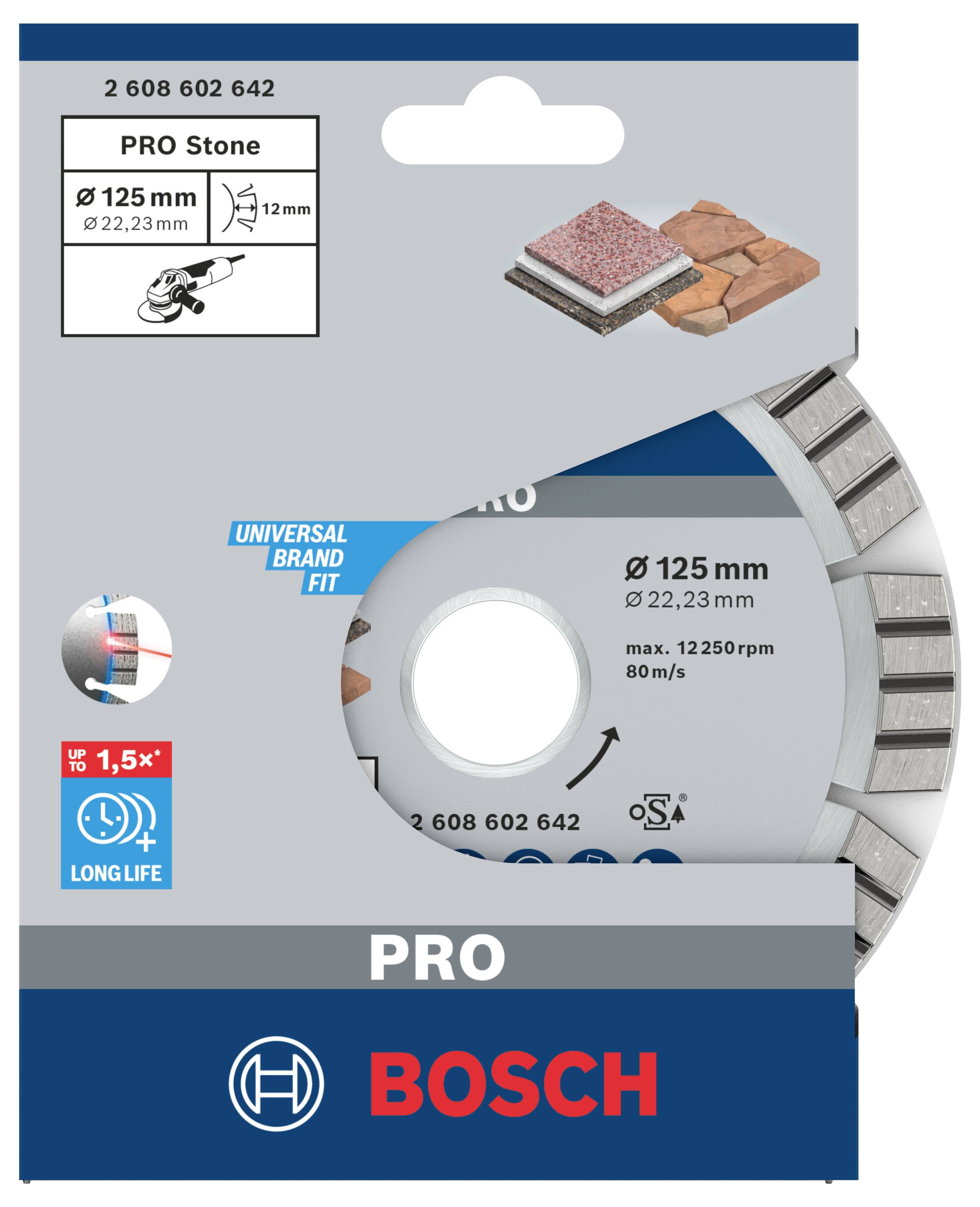 Bosch Accessories 2608602642 Diamanttrennscheibe Durchmesser 125mm 1St.