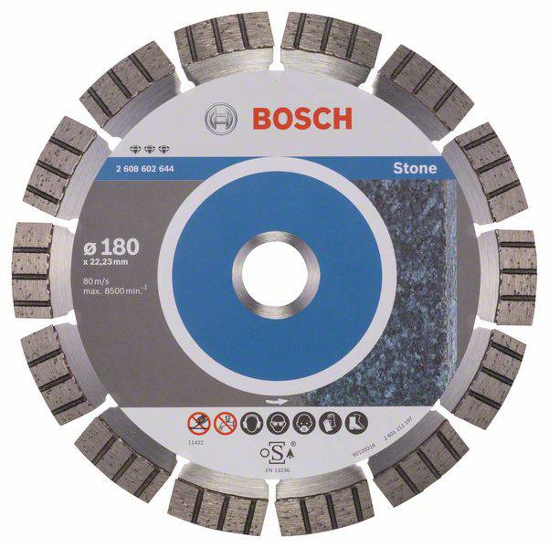 Bosch Accessories 2608602644 Diamanttrennscheibe Durchmesser 180 mm 1 St.