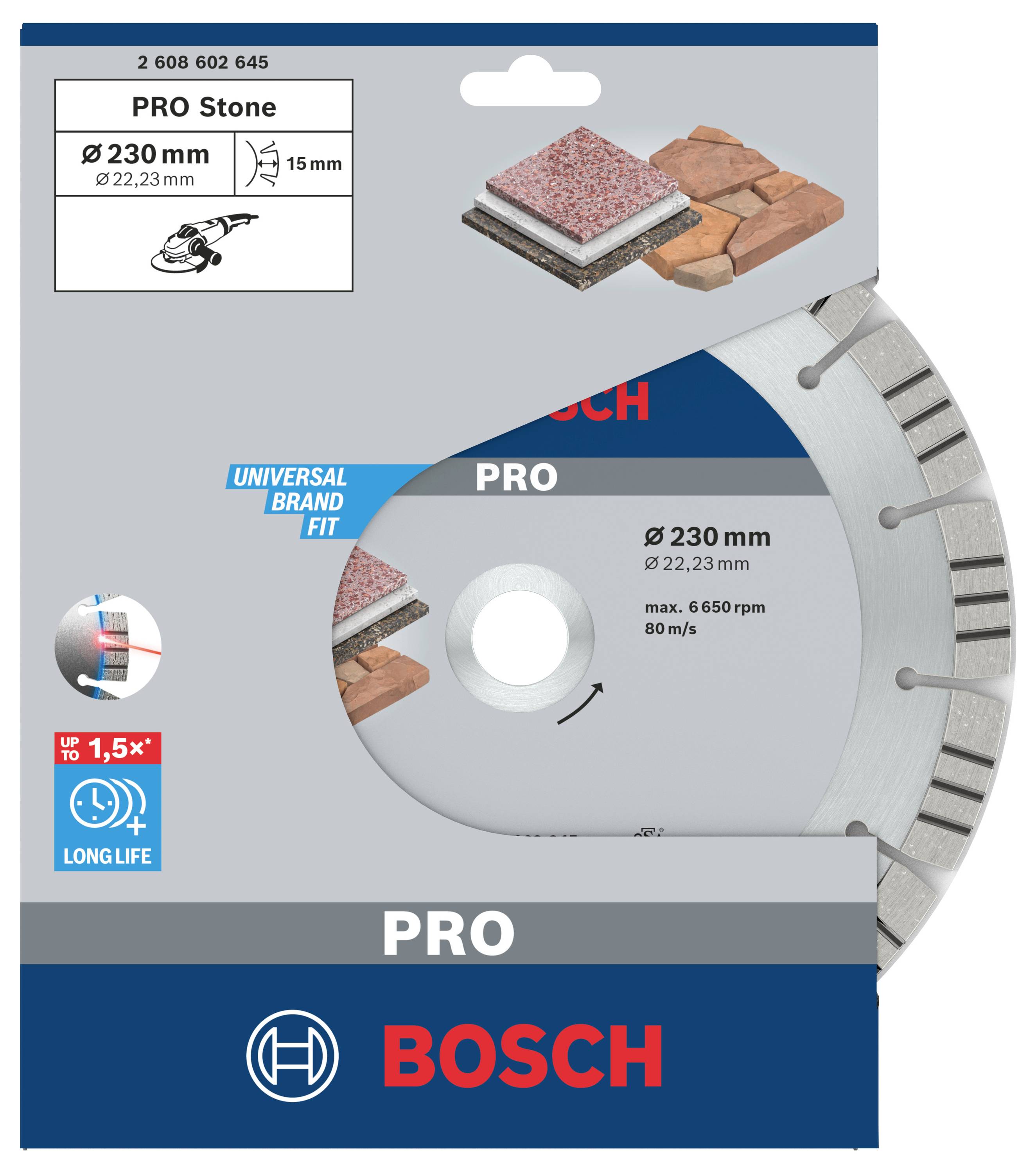 Bosch Accessories 2608602645 Diamanttrennscheibe Durchmesser 230 mm 1 St.