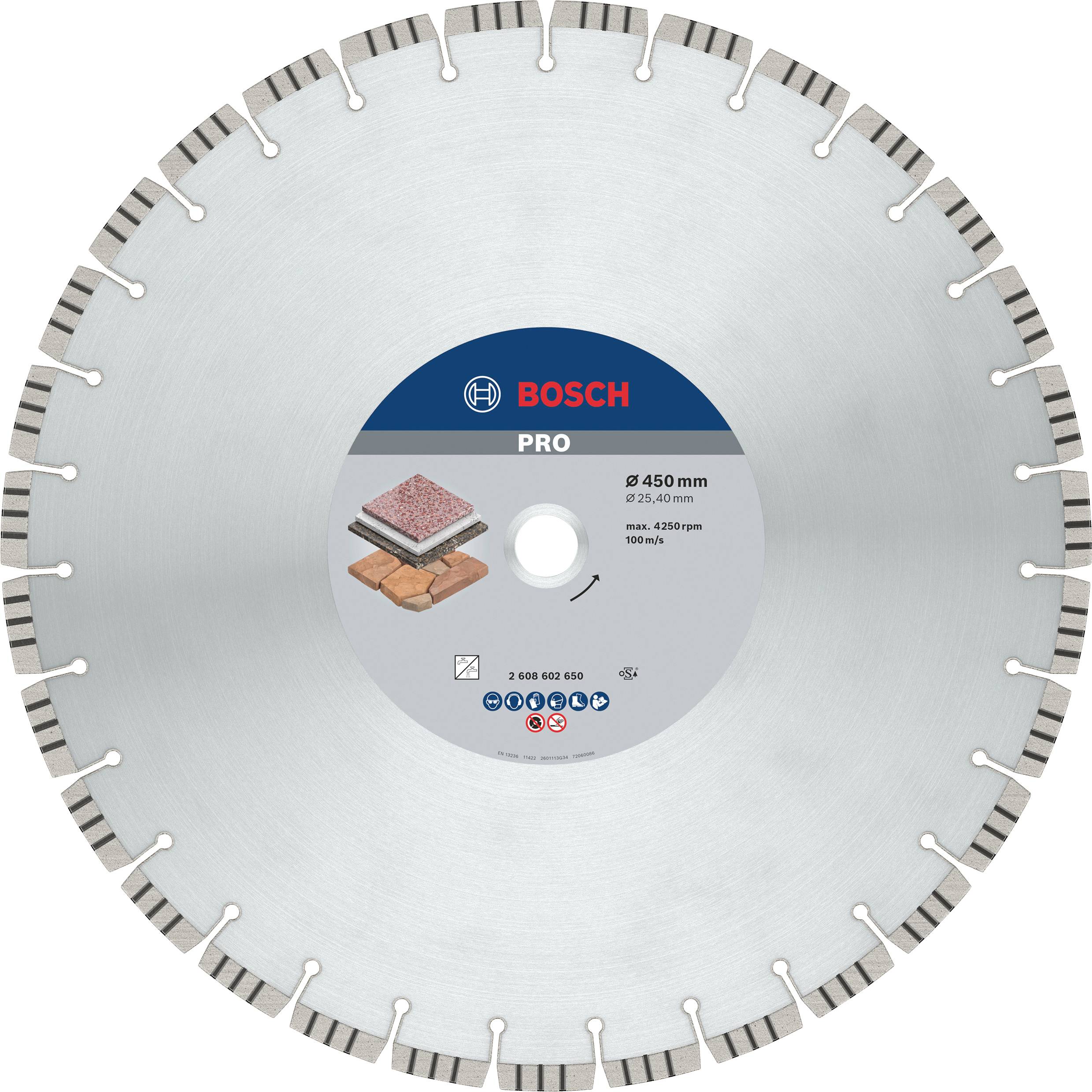 Bosch Accessories 2608602650 Bosch Power Tools Diamanttrennscheibe Durchmesser 450 mm 1 St.