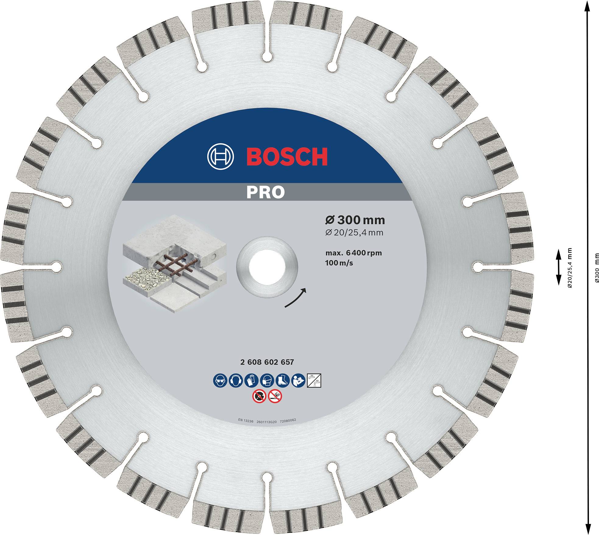 Bosch Accessories 2608602657 Diamanttrennscheibe 1 St.