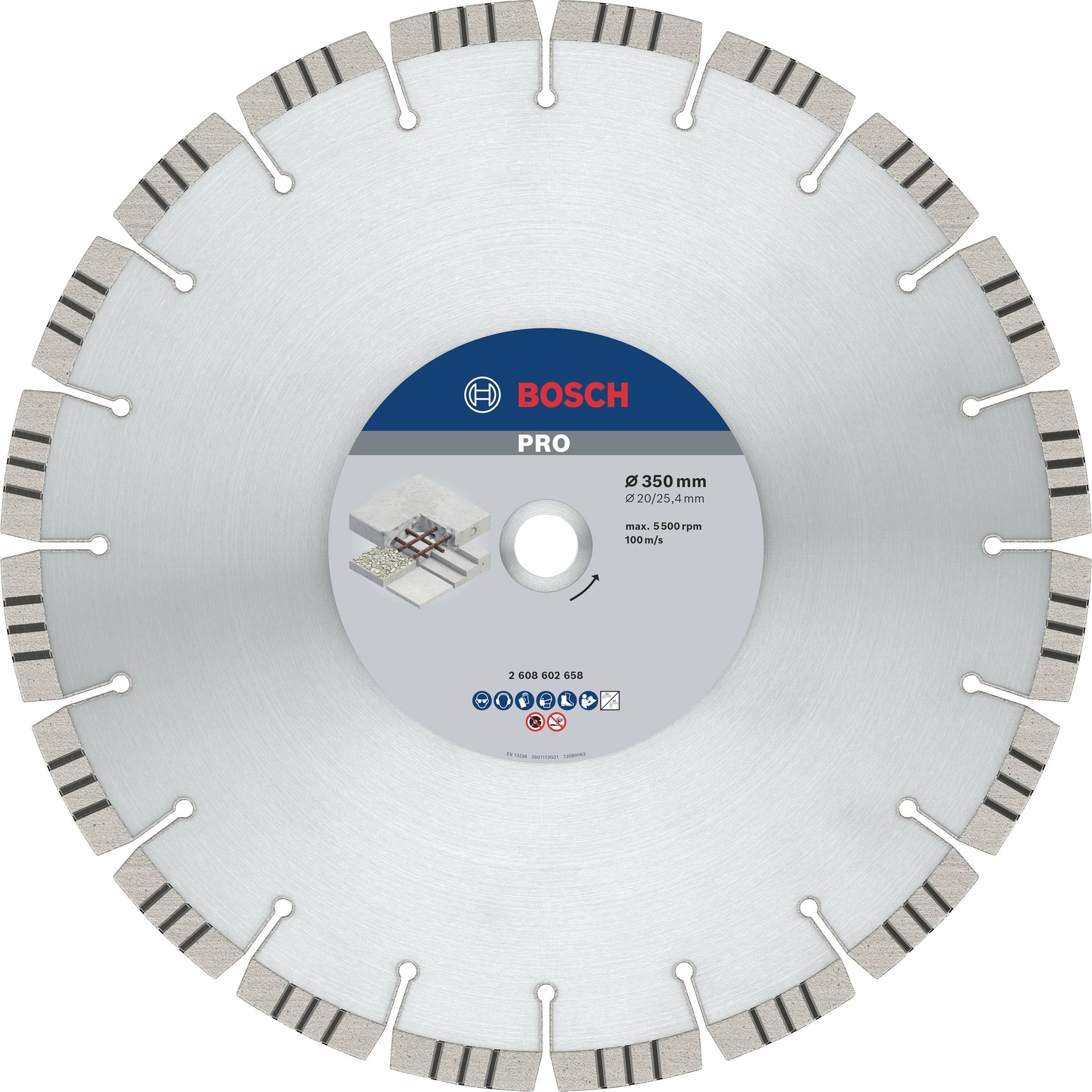 Bosch Accessories 2608602658 Diamanttrennscheibe 1St.
