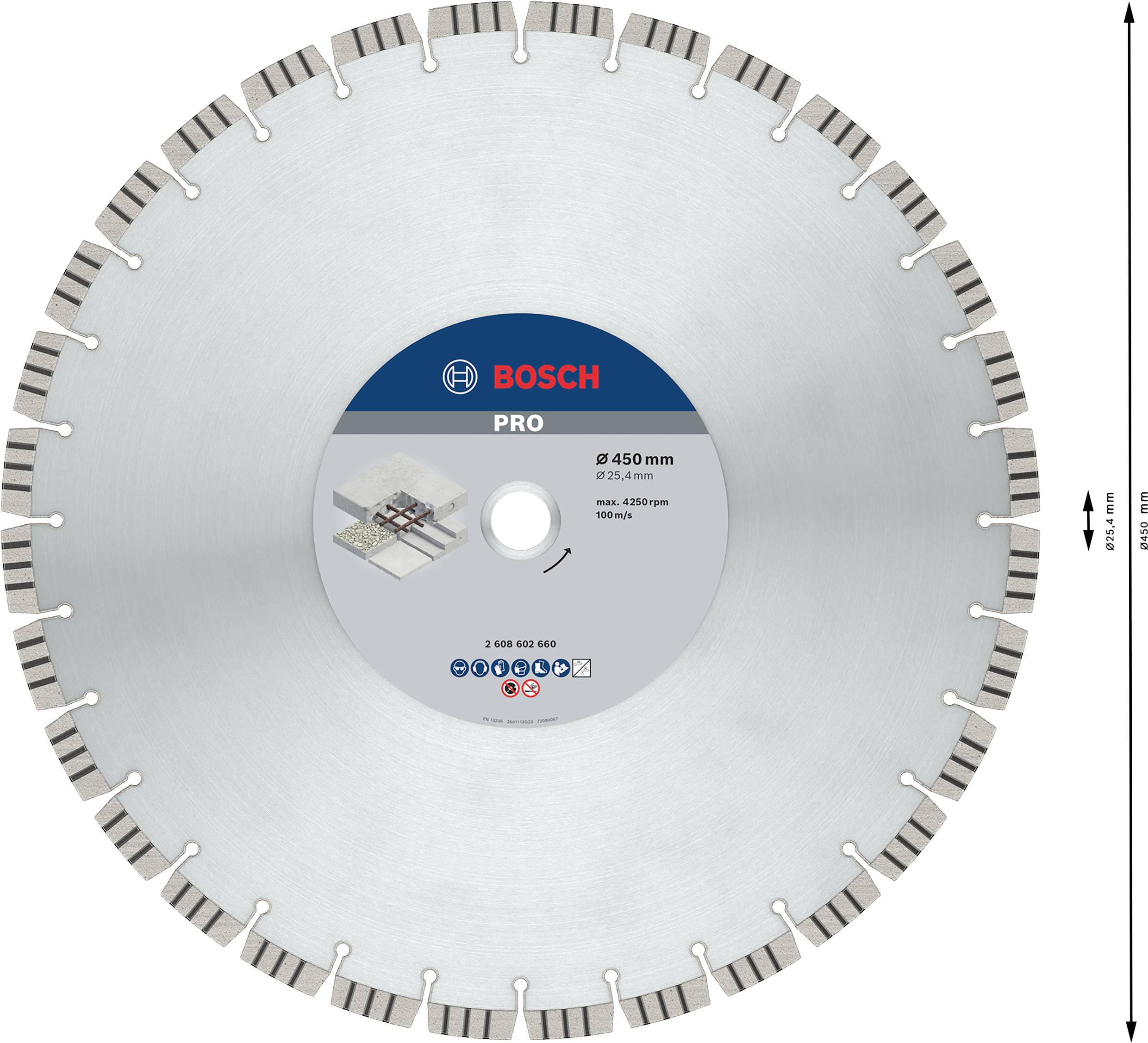 Bosch Accessories 2608602660 Diamanttrennscheibe Durchmesser 450 mm 1 St.
