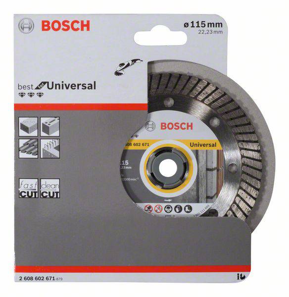 Bosch Accessories 2608602671 Diamanttrennscheibe Durchmesser 115mm 1St.