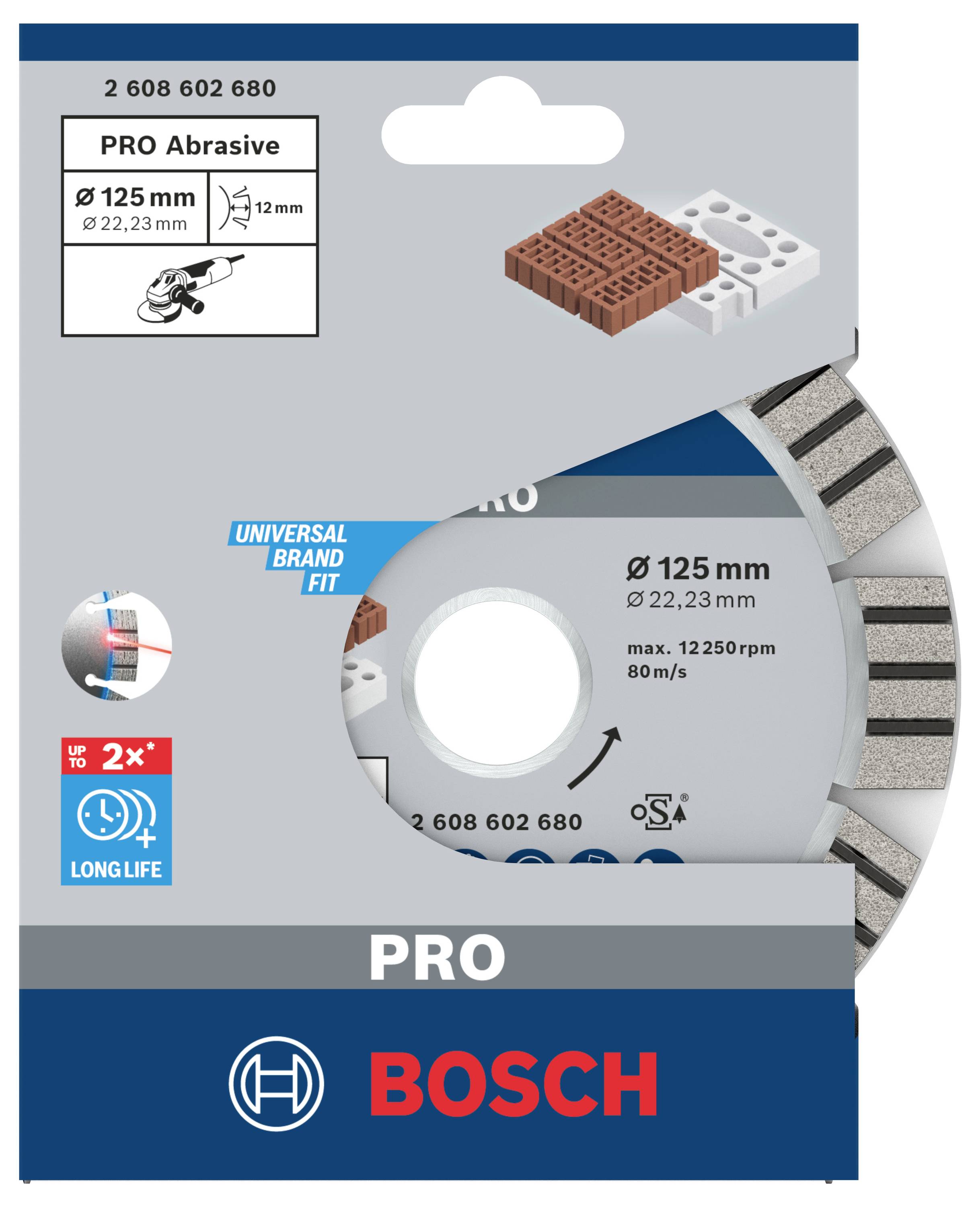 Bosch Accessories 2608602680 Diamanttrennscheibe Durchmesser 125mm 1St.