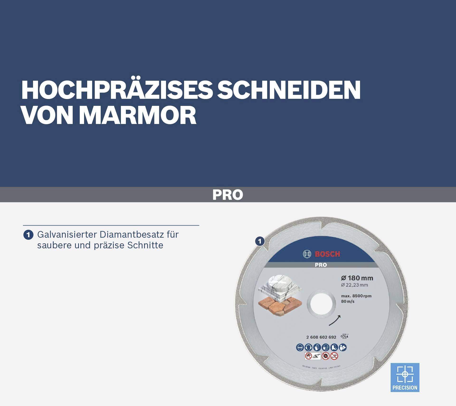 Bosch Accessories 2608602691 Diamanttrennscheibe Durchmesser 150 mm 1 St.