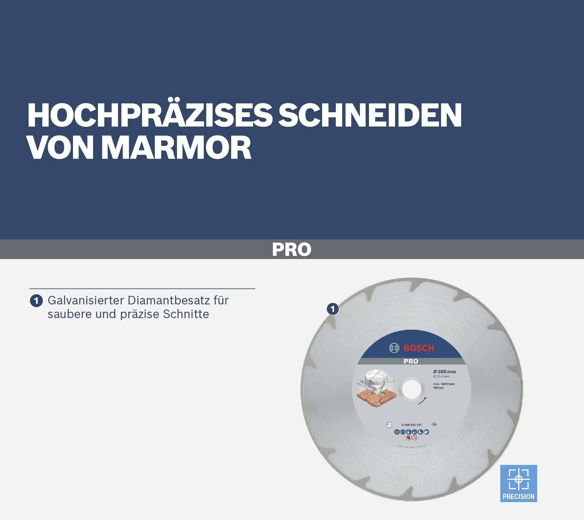 Bosch Accessories 2608602701 Diamanttrennscheibe 1St.