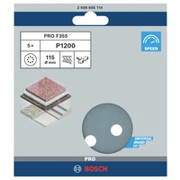 Bosch Accessories Best for Stone 2608605114 Exzenterschleifpapier mit Klett, gelocht Körnung (num) 1200 (Ø) 115mm 5St. Bosch Accessories Best for Stone 2608605114 Exzenterschleifpapier mit Klett, gelocht Körnung (num) 1200 (Ø) 115mm 5St.