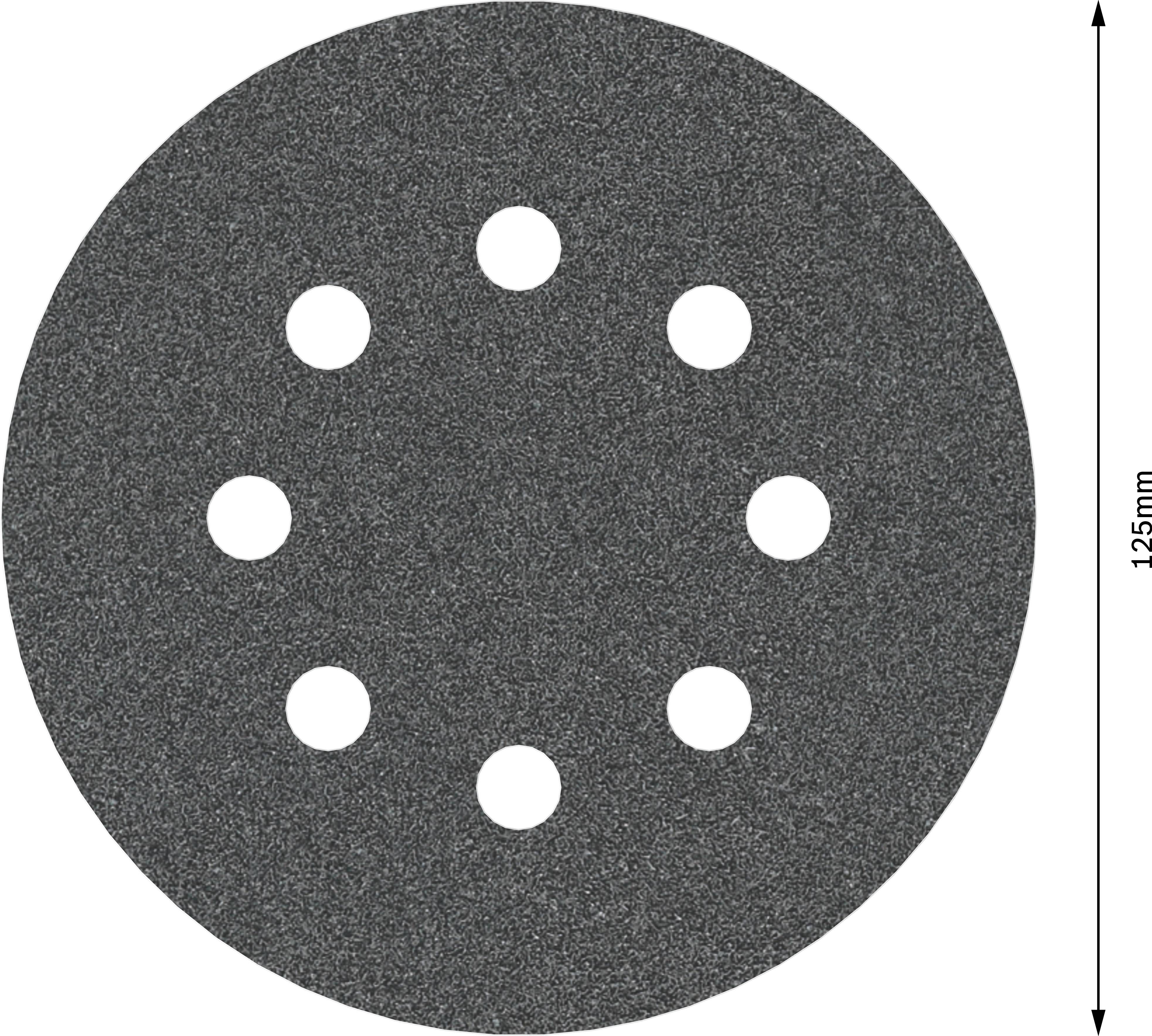 Bosch Accessories Best for Stone 2608605117 Exzenterschleifpapier mit Klett, gelocht Körnung (num) 120 (Ø) 125mm 5St.