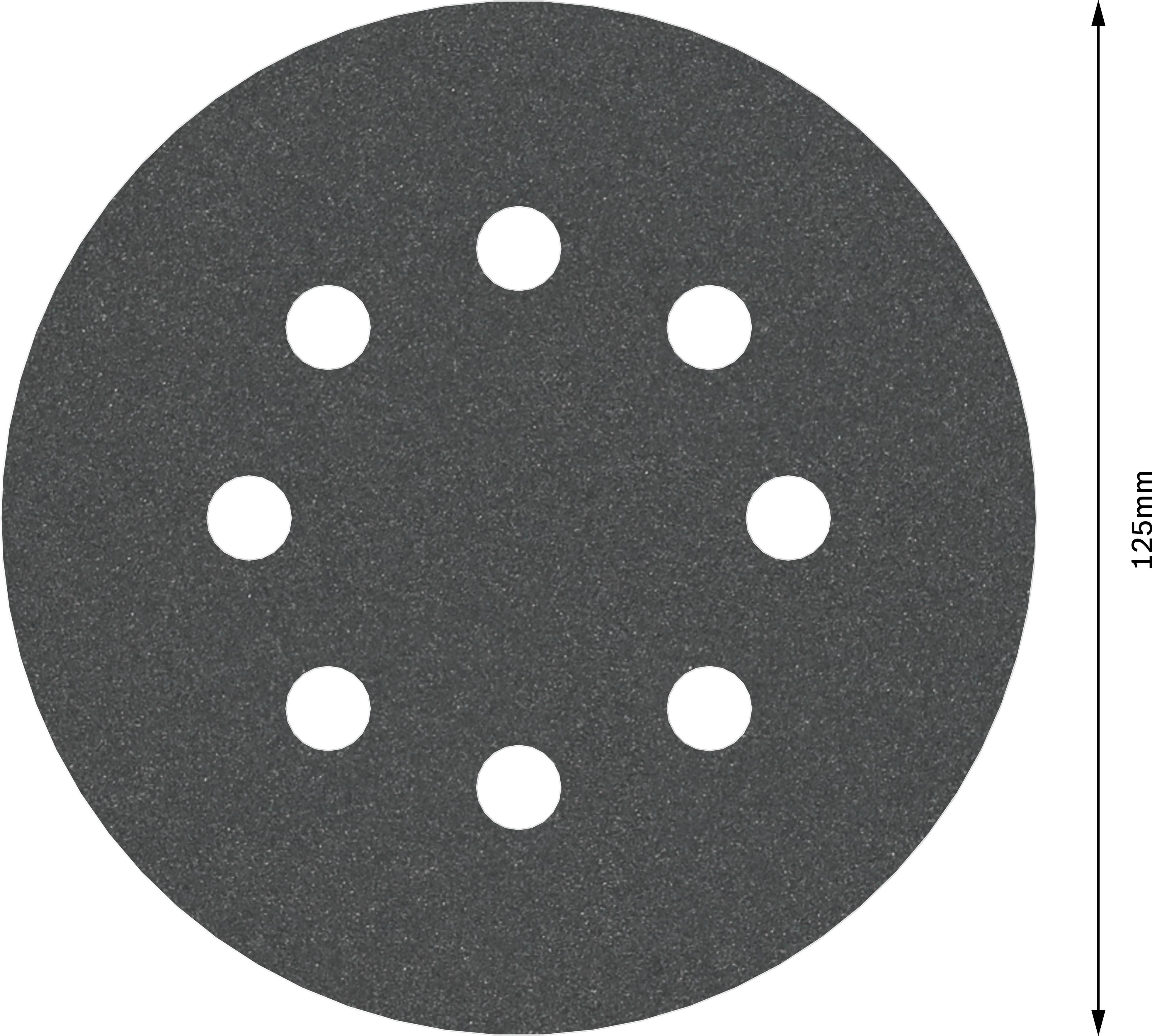 Bosch Accessories Best for Stone 2608605119 Exzenterschleifpapier mit Klett, gelocht Körnung (num) 240 (Ø) 125mm 5St.