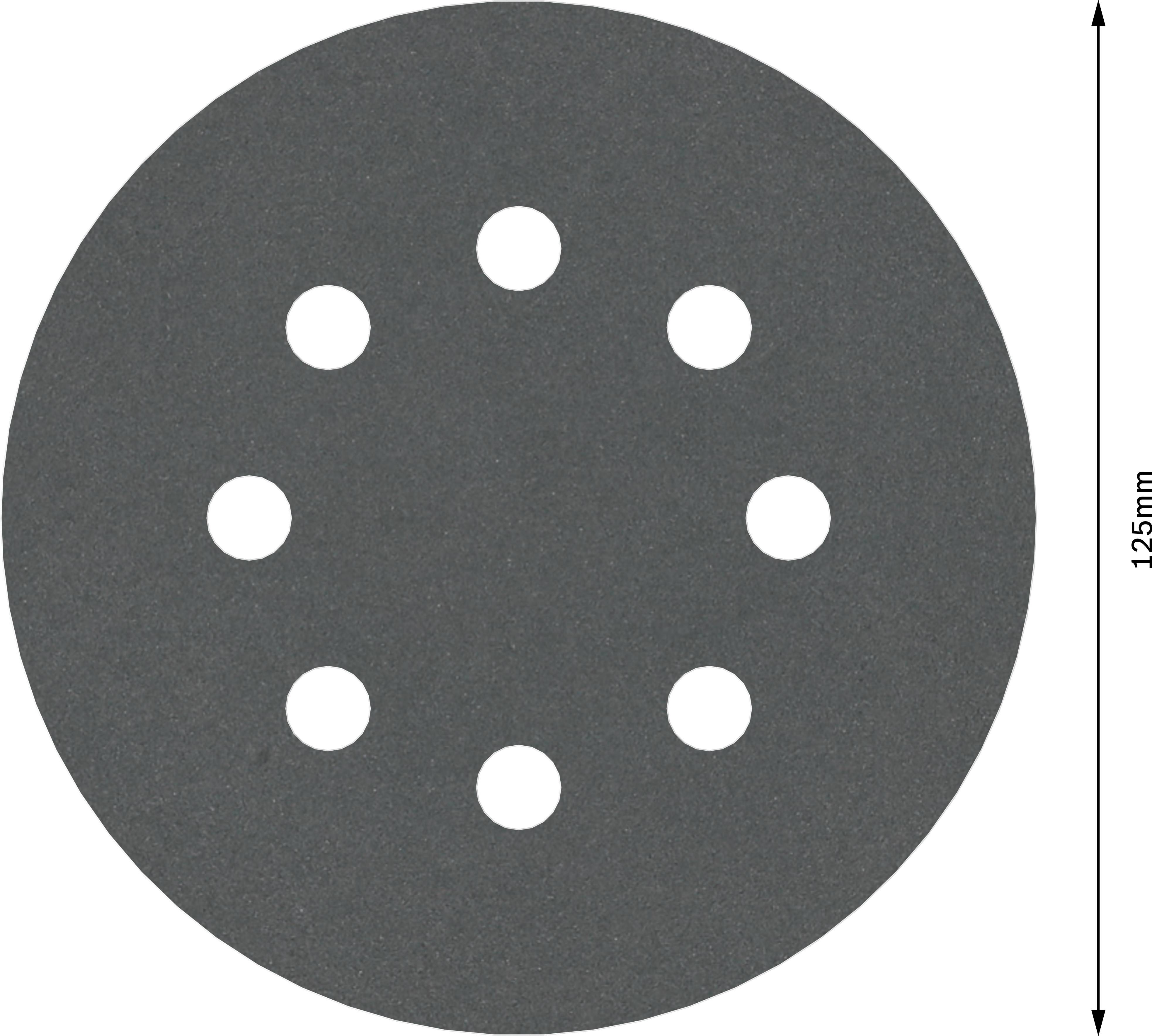 Bosch Accessories Best for Stone 2608605121 Exzenterschleifpapier mit Klett, gelocht Körnung (num) 400 (Ø) 125mm 5St.