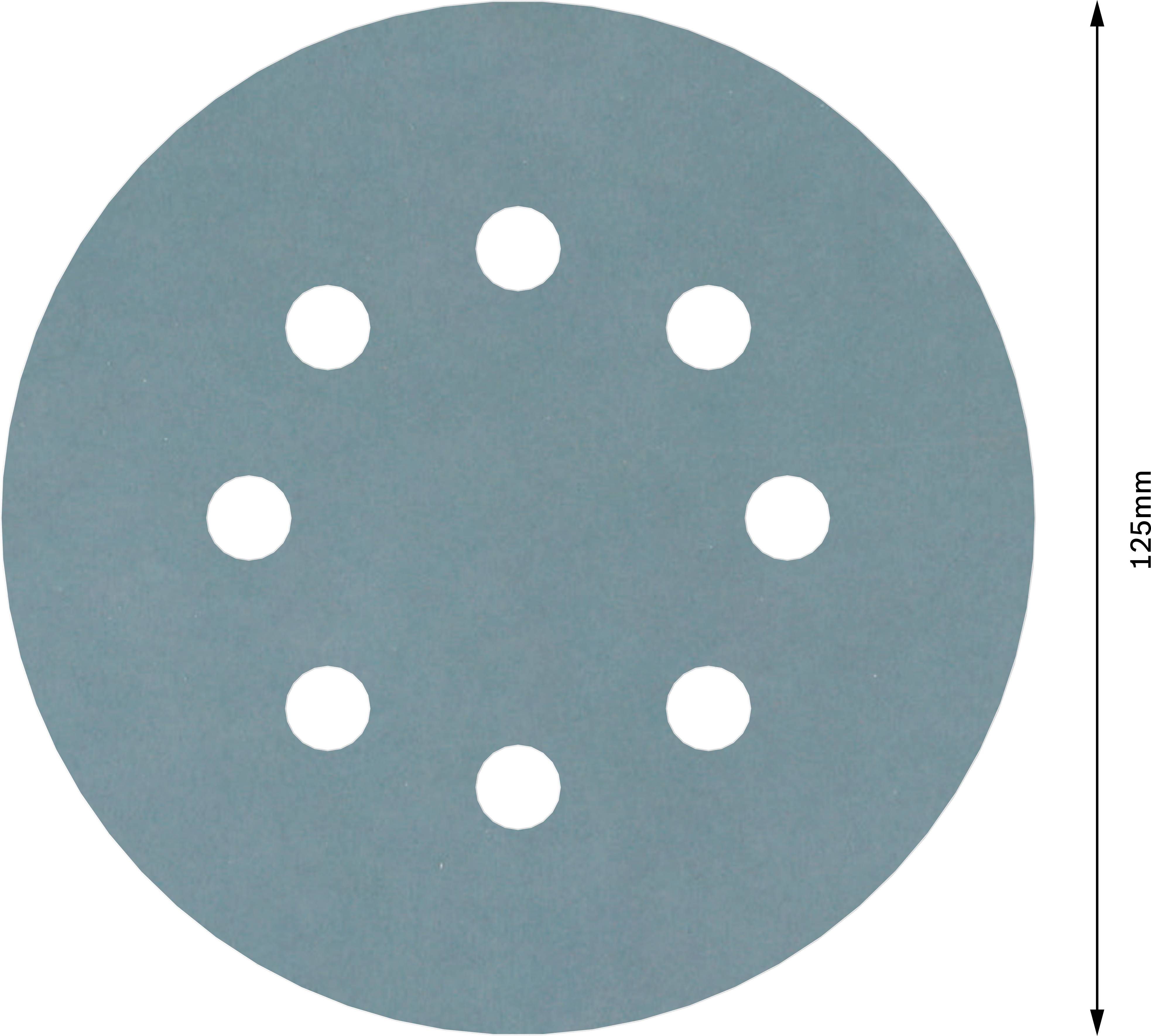 Bosch Accessories Best for Stone 2608605123 Exzenterschleifpapier mit Klett, gelocht Körnung (num) 1200 (Ø) 125mm 5St.