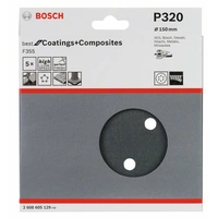 Bosch Accessories Best for Stone 2608605129 Exzenterschleifpapier mit Klett, gelocht Körnung (num) 320 (Ø) 150mm 5St. Bosch Accessories Best for Stone 2608605129 Exzenterschleifpapier mit Klett, gelocht Körnung (num) 320 (Ø) 150mm 5St.