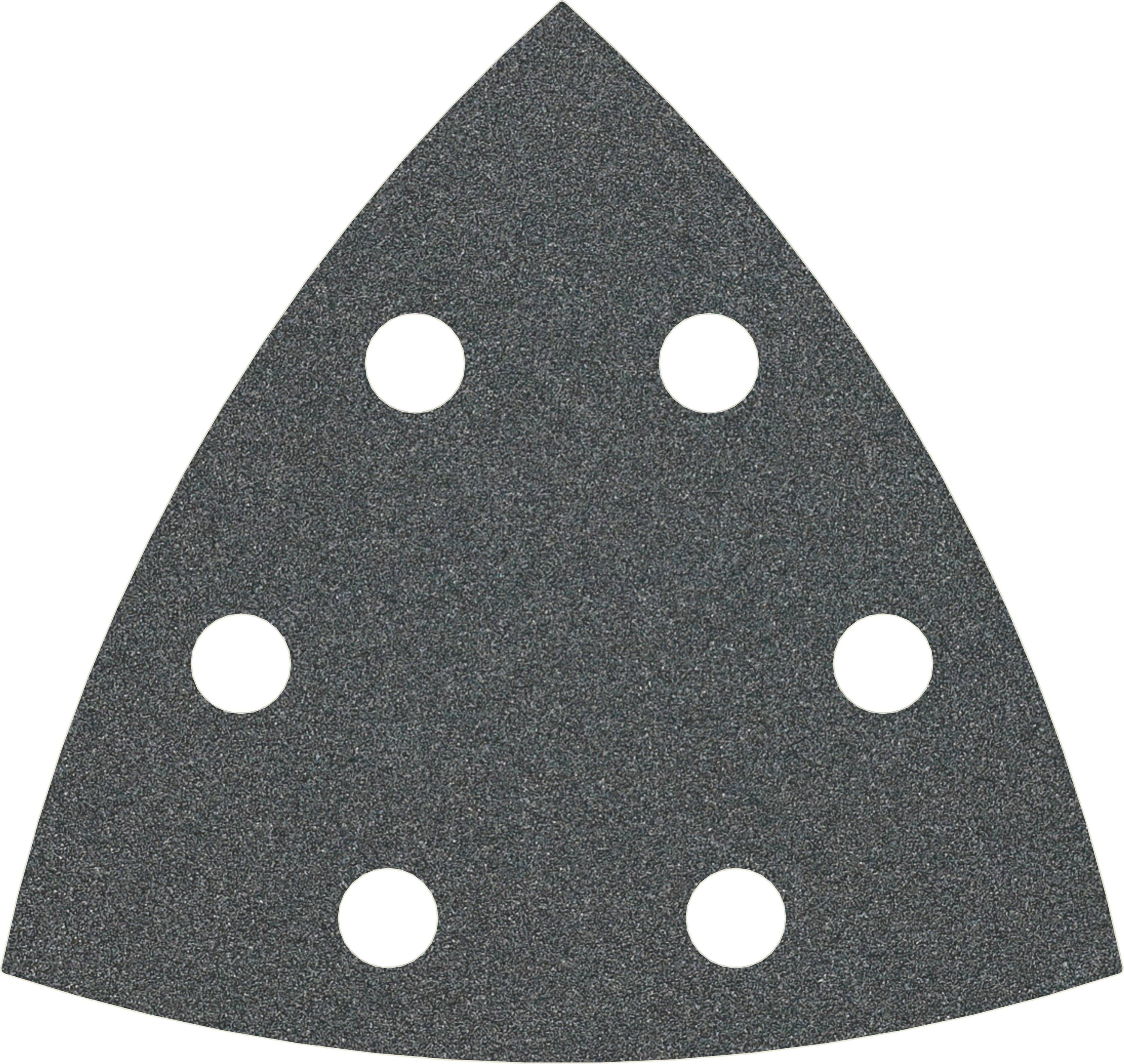 Bosch Accessories Best for Stone 2608605193 Deltaschleifpapier mit Klett, gelocht Körnung (num) 100 Eckmaß 93mm 5St.