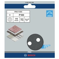 Bosch Accessories Best for Stone 2608605560 Exzenterschleifpapier mit Klett, gelocht Körnung (num) 180 (Ø) 115mm 5St. Bosch Accessories Best for Stone 2608605560 Exzenterschleifpapier mit Klett, gelocht Körnung (num) 180 (Ø) 115mm 5St.