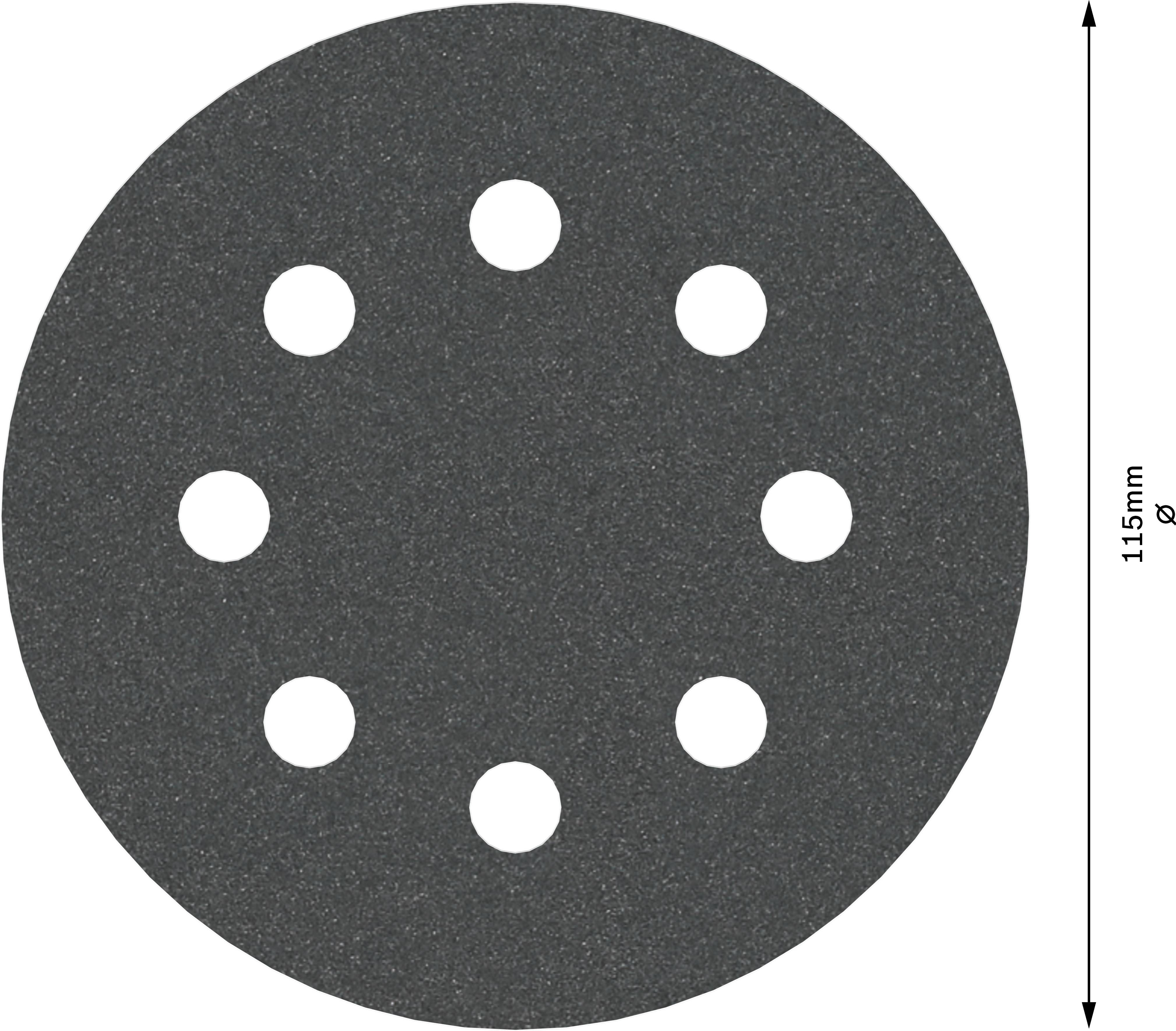 Bosch Accessories Best for Stone 2608605561 Exzenterschleifpapier mit Klett, gelocht Körnung (num) 240 (Ø) 115mm 5St.