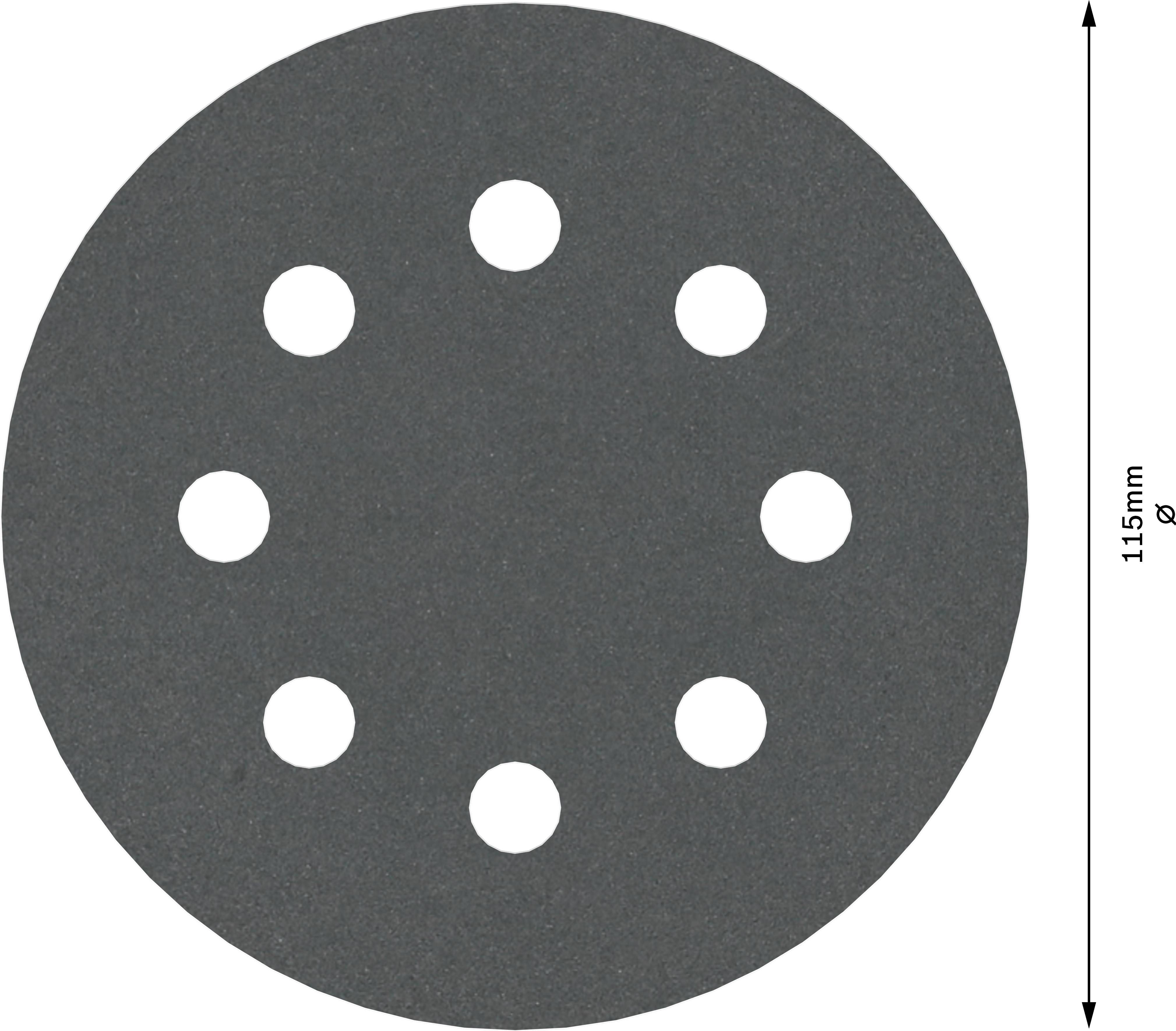 Bosch Accessories Best for Stone 2608605562 Exzenterschleifpapier mit Klett, gelocht Körnung (num) 400 (Ø) 115mm 5St.