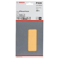Bosch Accessories 2608605759 Schwingschleifpapier mit Klett, gelocht Körnung num 320 (L x B) 230mm x 115mm 10St. Bosch Accessories 2608605759 Schwingschleifpapier mit Klett, gelocht Körnung num 320 (L x B) 230mm x 115mm 10St.