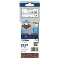 Bosch Accessories 2608606023 Schleifband-Set Körnung (num) 60, 80, 100 (L x B) 410mm x 65mm 1 Set Bosch Accessories 2608606023 Schleifband-Set Körnung (num) 60, 80, 100 (L x B) 410mm x 65mm 1 Set