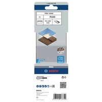 Bosch Accessories 2608606039 Schleifband Körnung (num) 220 (L x B) 457mm x 75mm 3St. Bosch Accessories 2608606039 Schleifband Körnung (num) 220 (L x B) 457mm x 75mm 3St.