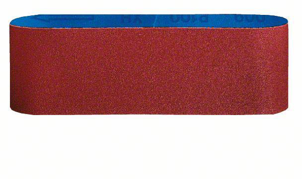 Ein rotes Schleifband vor einem blauen Hintergrund.