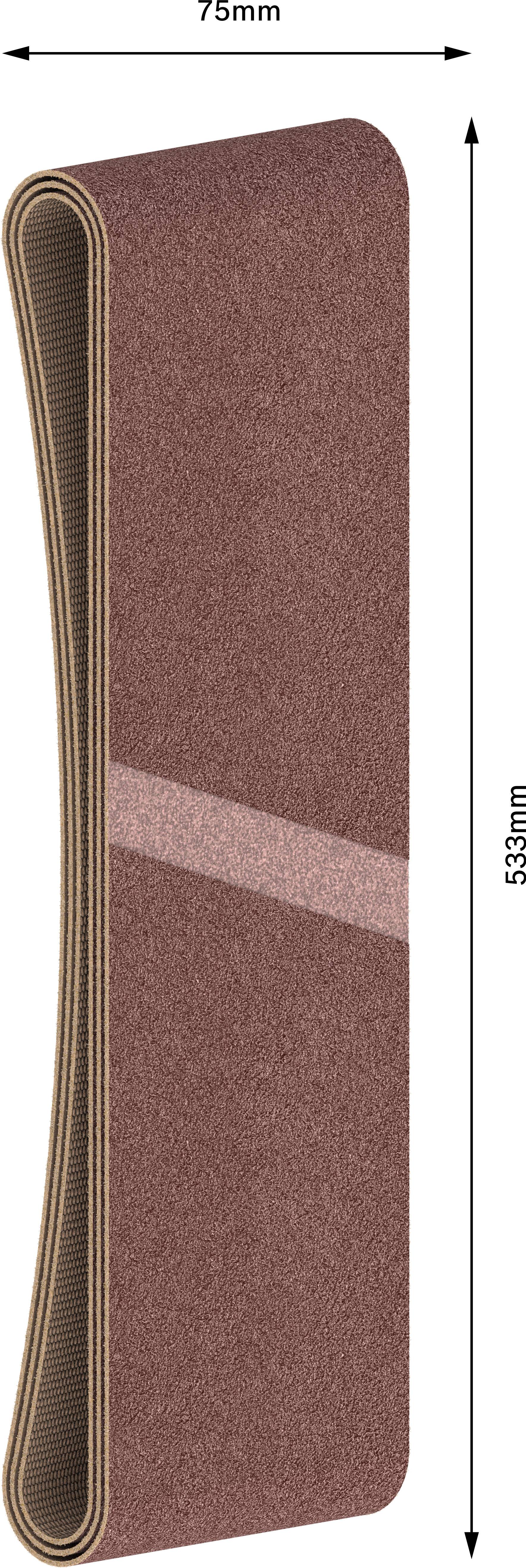 Bosch Accessories 2608606071 Schleifband Körnung (num) 80 (L x B) 533mm x 75mm 3St.