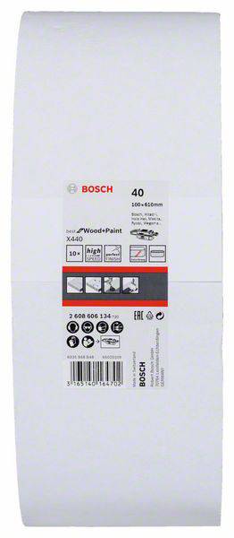Bosch Accessories 2608606134 Schleifband Körnung (num) 40 (L x B) 610mm x 100mm 10St.
