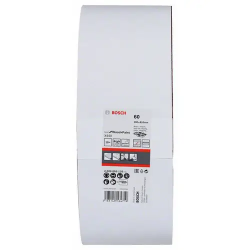 Bosch Accessories 2608606135 Schleifband Körnung (num) 60 (L x B) 610mm x 100mm 10St. Bosch Accessories 2608606135 Schleifband Körnung (num) 60 (L x B) 610mm x 100mm 10St.
