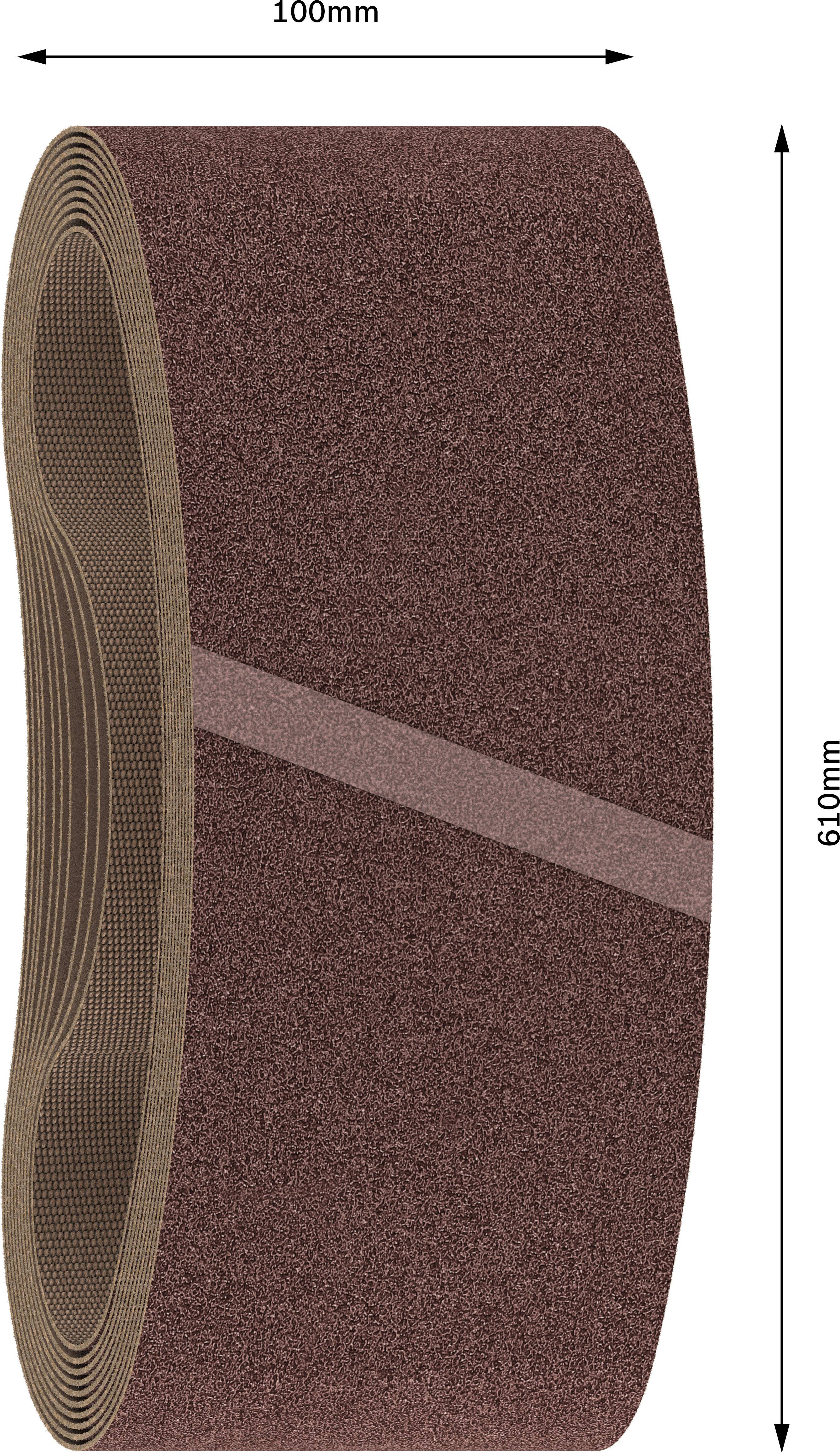 Bosch Accessories 2608606136 Schleifband Körnung (num) 80 (L x B) 610mm x 100mm 10St.