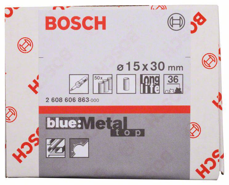 Bosch Accessories Best for Metal 2608606863 Schleifhülse Körnung 36 (Ø) 15 mm 50 St.