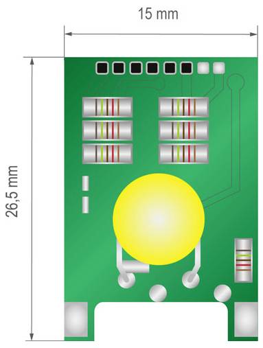 B + B Thermo-Technik PT-MOD-10V-T3 PT-MOD-10V-T3 Dreileiteranschluss Messumformer-Modul 0 bis +300 °C