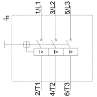 Siemens 3RV1011-1CA10 Leistungsschalter 1 St. 3 Schließer Einstellbereich (Strom): 1.8 - 2.5A Schaltspannung (max.): 690 V/AC Siemens 3RV1011-1CA10 Leistungsschalter 1 St. 3 Schließer Einstellbereich (Strom): 1.8 - 2.5A Schaltspannung (max.): 690 V/AC