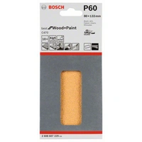 Bosch Accessories Best for Wood 2608607229 Schwingschleifpapier mit Klett, gelocht Körnung num 60 (L x B) 133mm x 80mm 10St. Bosch Accessories Best for Wood 2608607229 Schwingschleifpapier mit Klett, gelocht Körnung num 60 (L x B) 133mm x 80mm 10St.