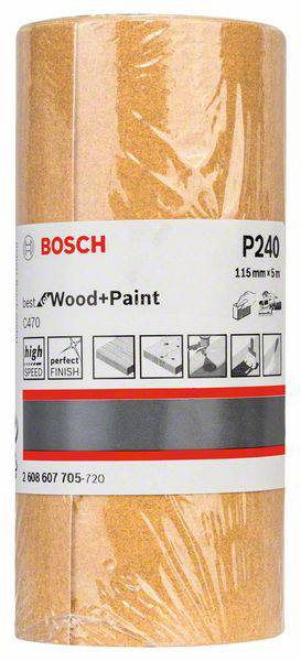 Bosch Accessories  2608607705 Schleifpapierrolle  Körnung 240  (L x B) 5 m x 115 mm 5 m
