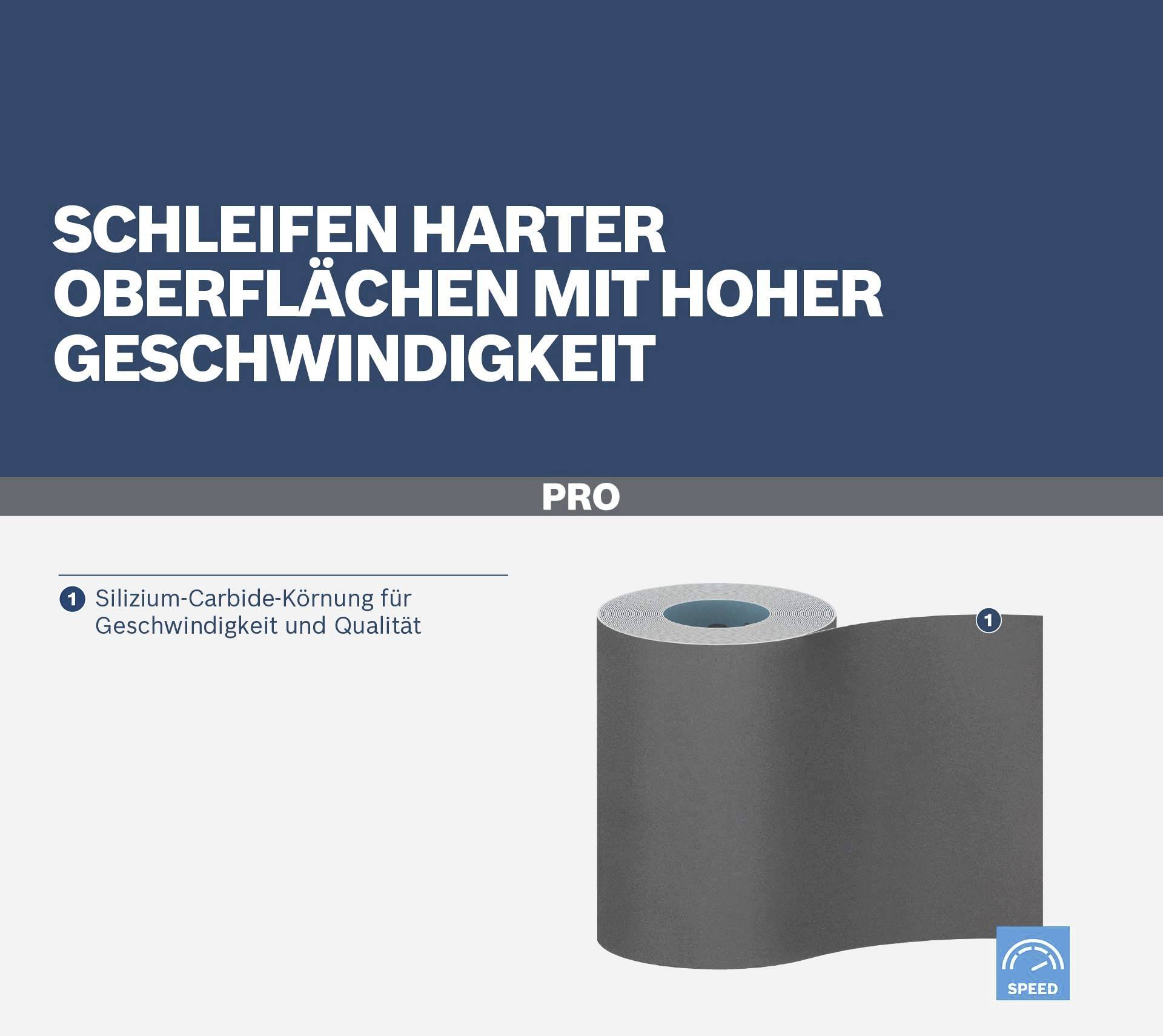 Bosch Accessories 2608607773 Schleifpapierrolle Körnung (num) 180 (L x B) 5m x 93mm 5m