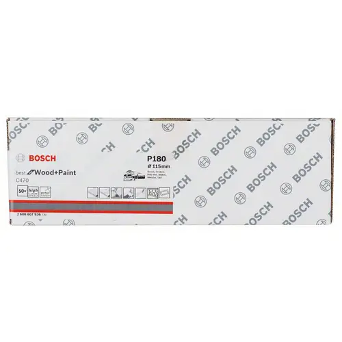 Bosch Accessories 2608607936 Schwingschleifpapier mit Klett, gelocht Körnung num 180 (L x B) 230mm x 115mm 50St. Bosch Accessories 2608607936 Schwingschleifpapier mit Klett, gelocht Körnung num 180 (L x B) 230mm x 115mm 50St.