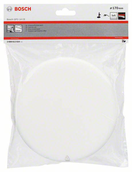 Bosch Accessories 2608612024 Schaumstoffscheibe weich (weiß), Durchmesser 170mm Durchmesser 170mm 1St.