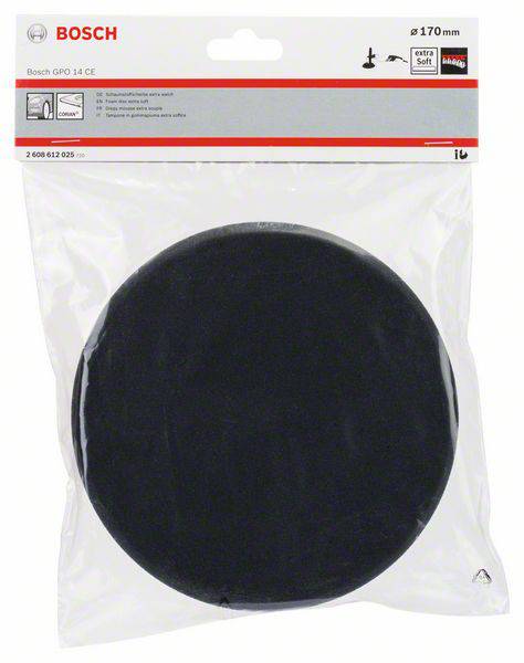 Bosch Accessories 2608612025 Schaumstoffscheibe extraweich (schwarz), Durchmesser 170mm Durchmesser 170mm 1St.