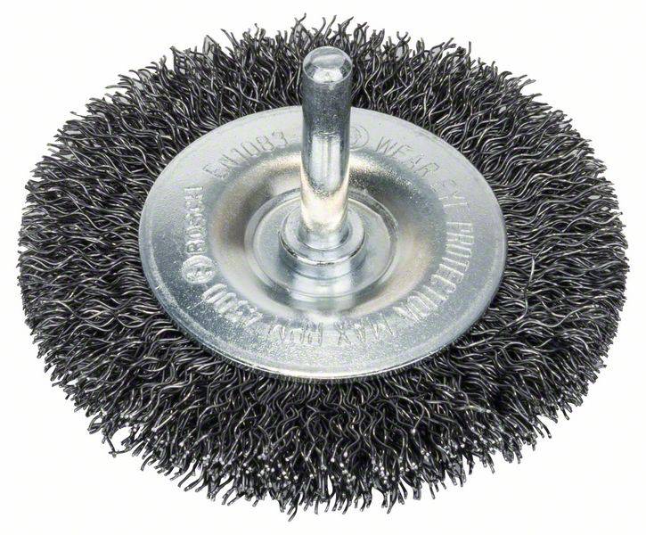 Bosch Accessories Scheibenbürste, gewellt, 75 mm, 0,3 mm, 8 mm, 4500 U/min Schaft-Ø 6 mm 2608622007