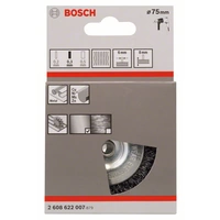 Bosch Accessories Scheibenbürste, gewellt, 75 mm, 0,3 mm, 8 mm, 4500 U/min Schaft-Ø 6 mm 2608622007 1 St. Bosch Accessories Scheibenbürste, gewellt, 75 mm, 0,3 mm, 8 mm, 4500 U/min Schaft-Ø 6 mm 2608622007 1 St.