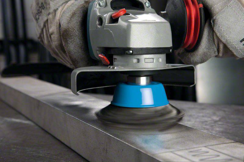 Bosch Accessories Topfbürste, Stahl, gezopfter Draht, 100 mm, 0,5 mm, 8500 U/ min, M 14 2608622010 1 St.