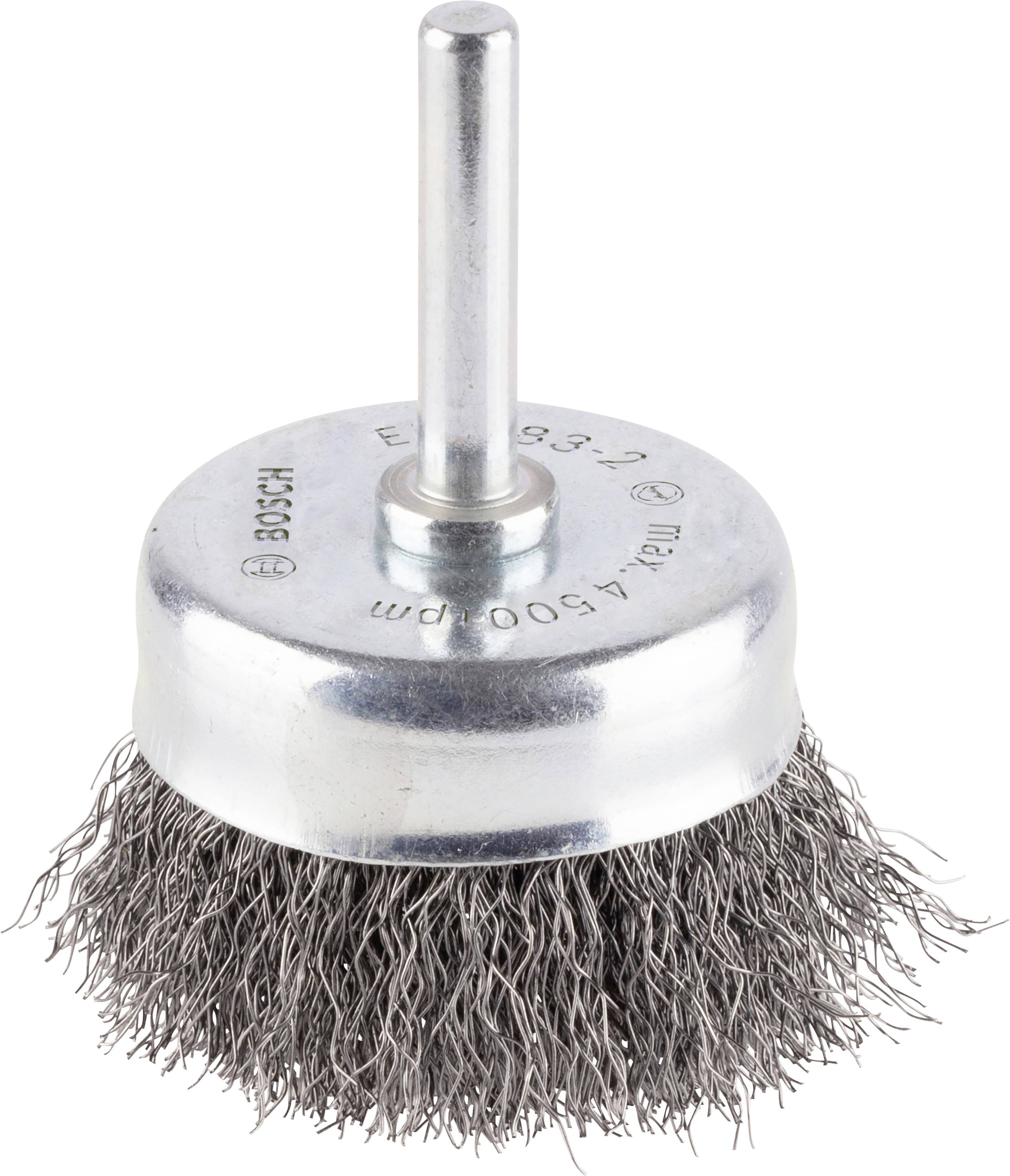Bosch Accessories Topfbürste, Stahl, gewellter Draht, 50 mm, 0,2 mm, 4500 U/ min Schaft-Ø 6mm 2608622022 1St.
