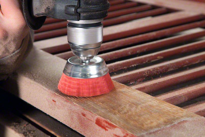 Bosch Accessories Topfbürste, Nylonborste mit Korund, 75 mm, 1 mm Schaft-Ø 6 mm 2608622051 1 St.