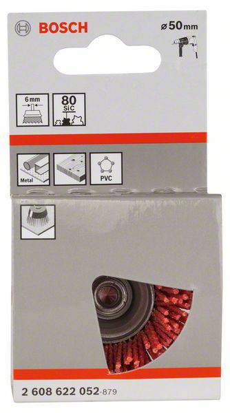 Bosch Accessories Topfbürste, Nylonborste mit Korund, 50 mm, 1 mm Schaft-Ø 6 mm 2608622052 1 St.