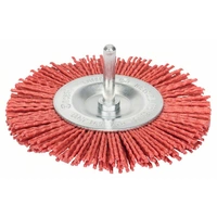 Bosch Accessories Scheibenbürste, Nylonborsten, 100 mm, 1 mm, 8 mm, 4500 U/ min Schaft-Ø 6mm 2608622055 1St. Bosch Accessories Scheibenbürste, Nylonborsten, 100 mm, 1 mm, 8 mm, 4500 U/ min Schaft-Ø 6mm 2608622055 1St.