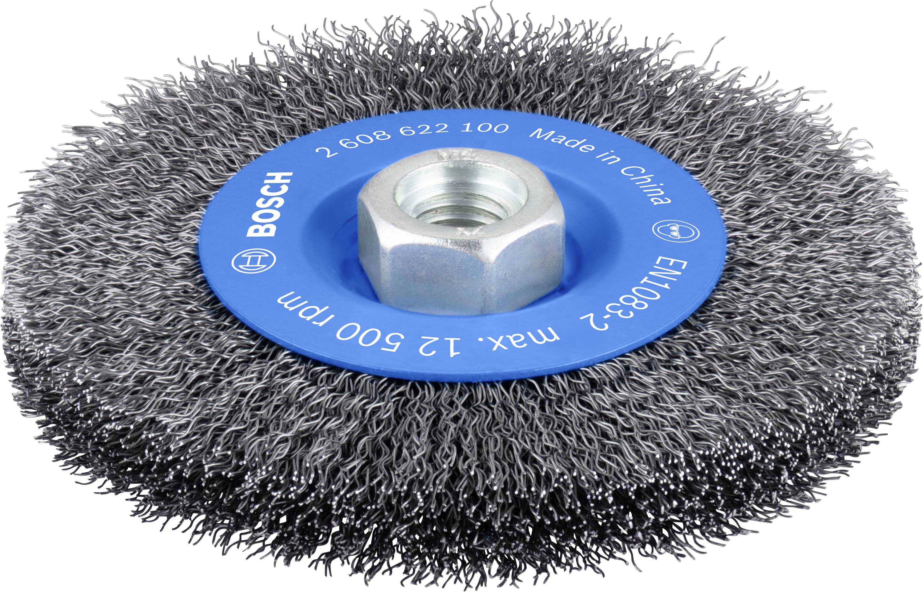 Bosch Accessories Scheibenbürste, gewellt, 115 mm, 0,3 mm, 11000 U/min, M14 2608622100 1St.